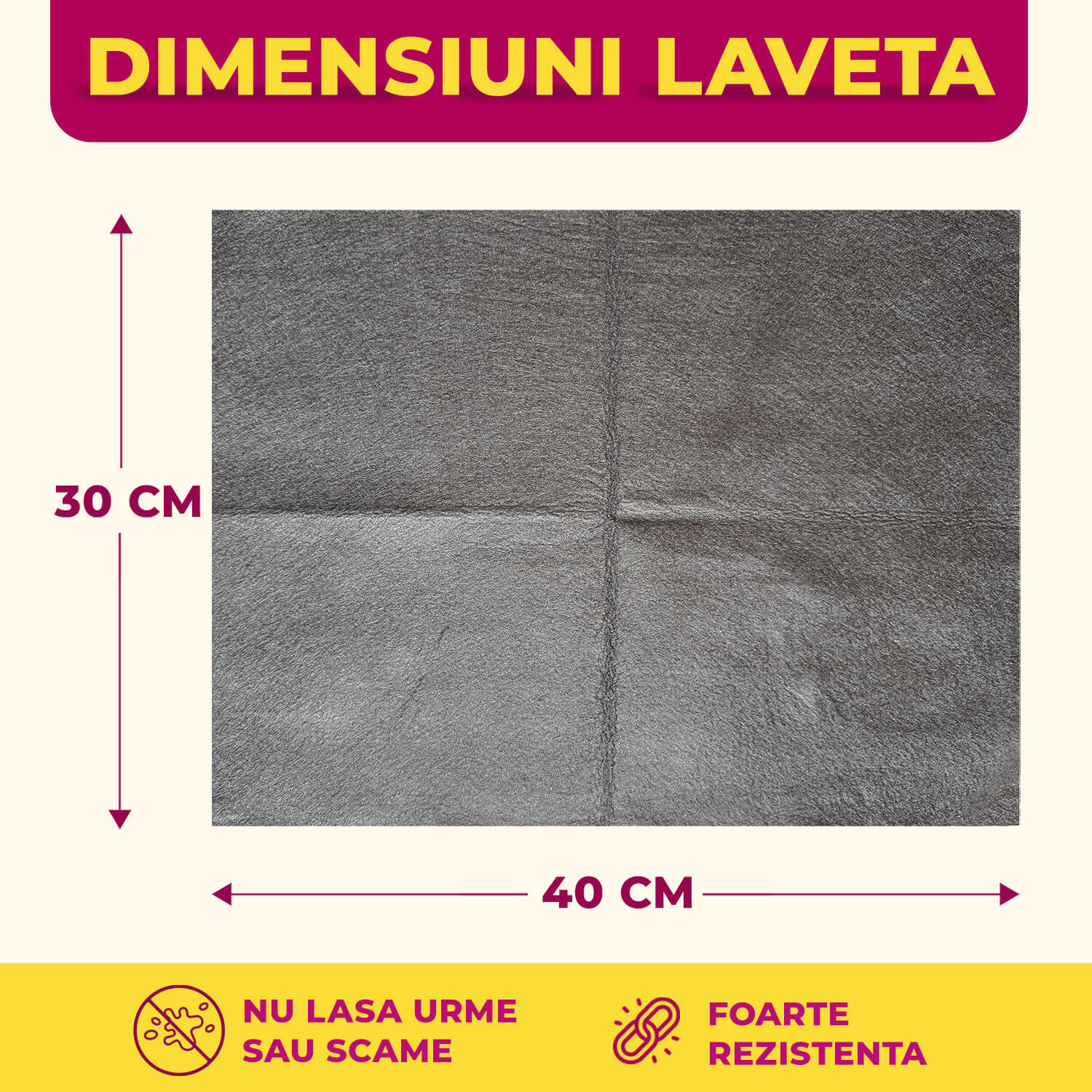 Laveta Magică din Microfibră (Set de 5 Bucăți) - Image 3
