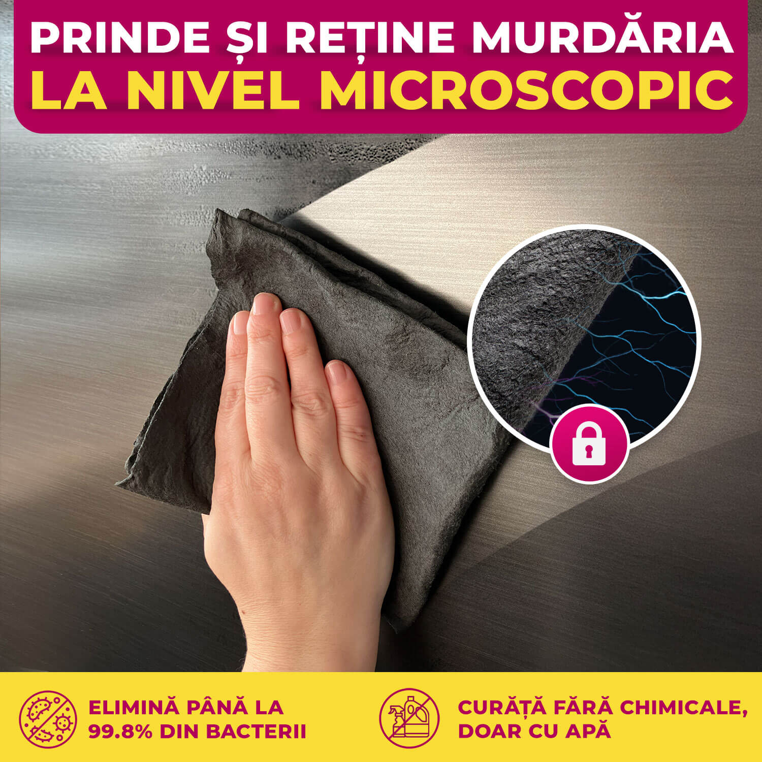 Laveta Magică din Microfibră (Set de 5 Bucăți) - Image 7